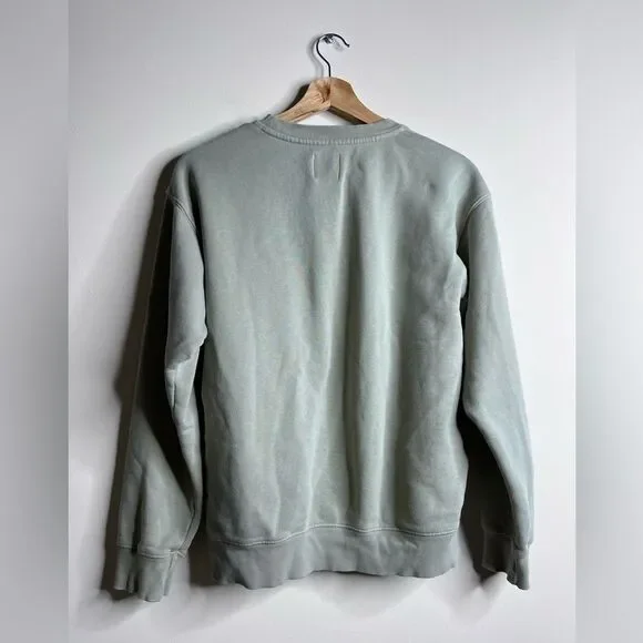 Aritzia TNA Cozy AF Fleece Crew Sweatshirt Mint Green Size Small - Picture 9 of 10